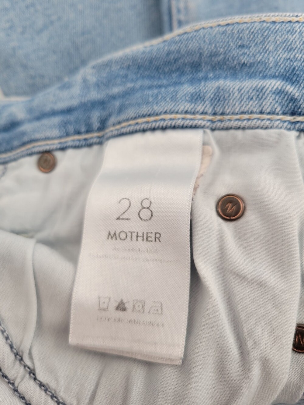 Mother The Dazzler Ankle Light Wash Women's Slim Jeans Size 28 - Picture 6 of 8